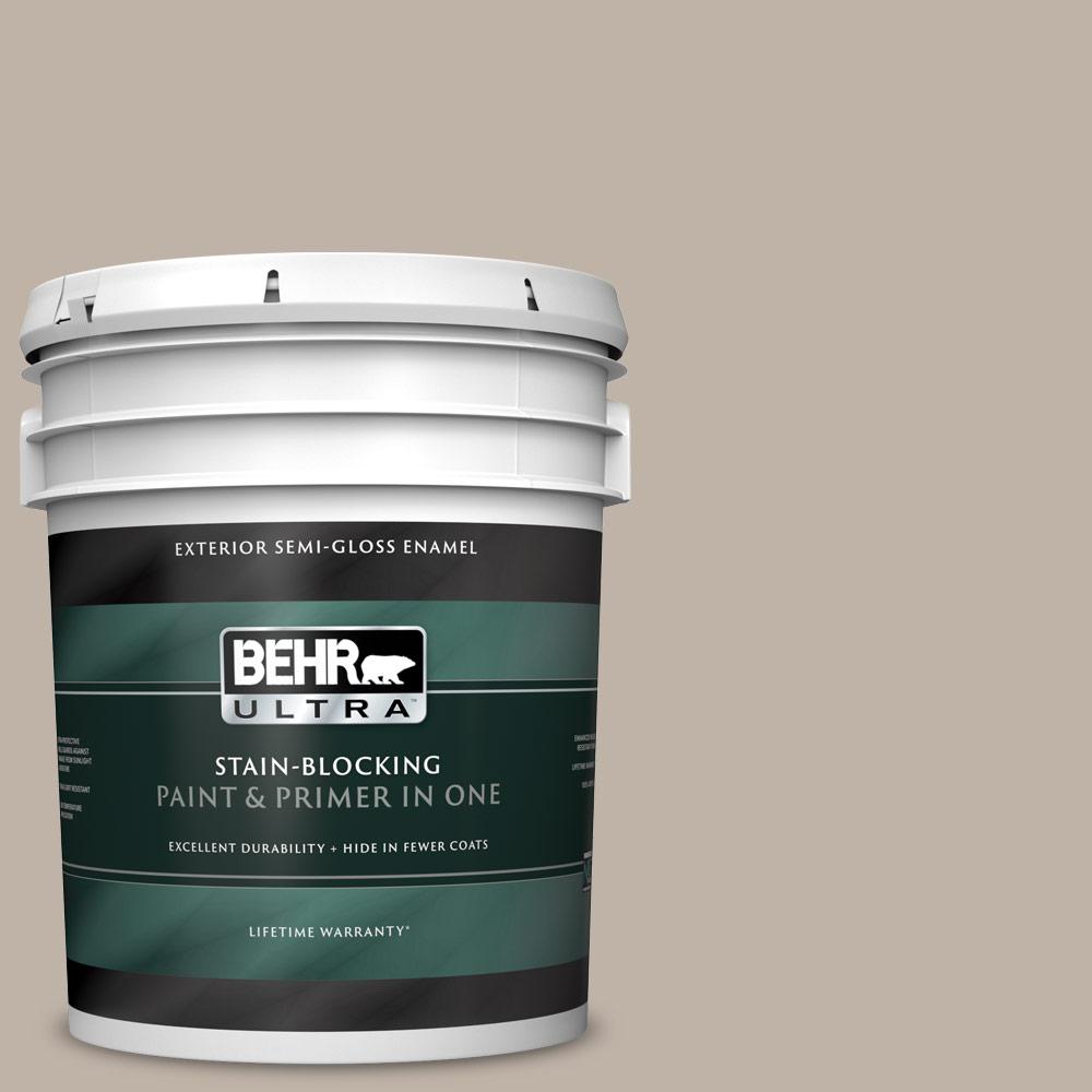 BEHR ULTRA 5 gal. N2203 Smokestack SemiGloss Enamel Exterior Paint