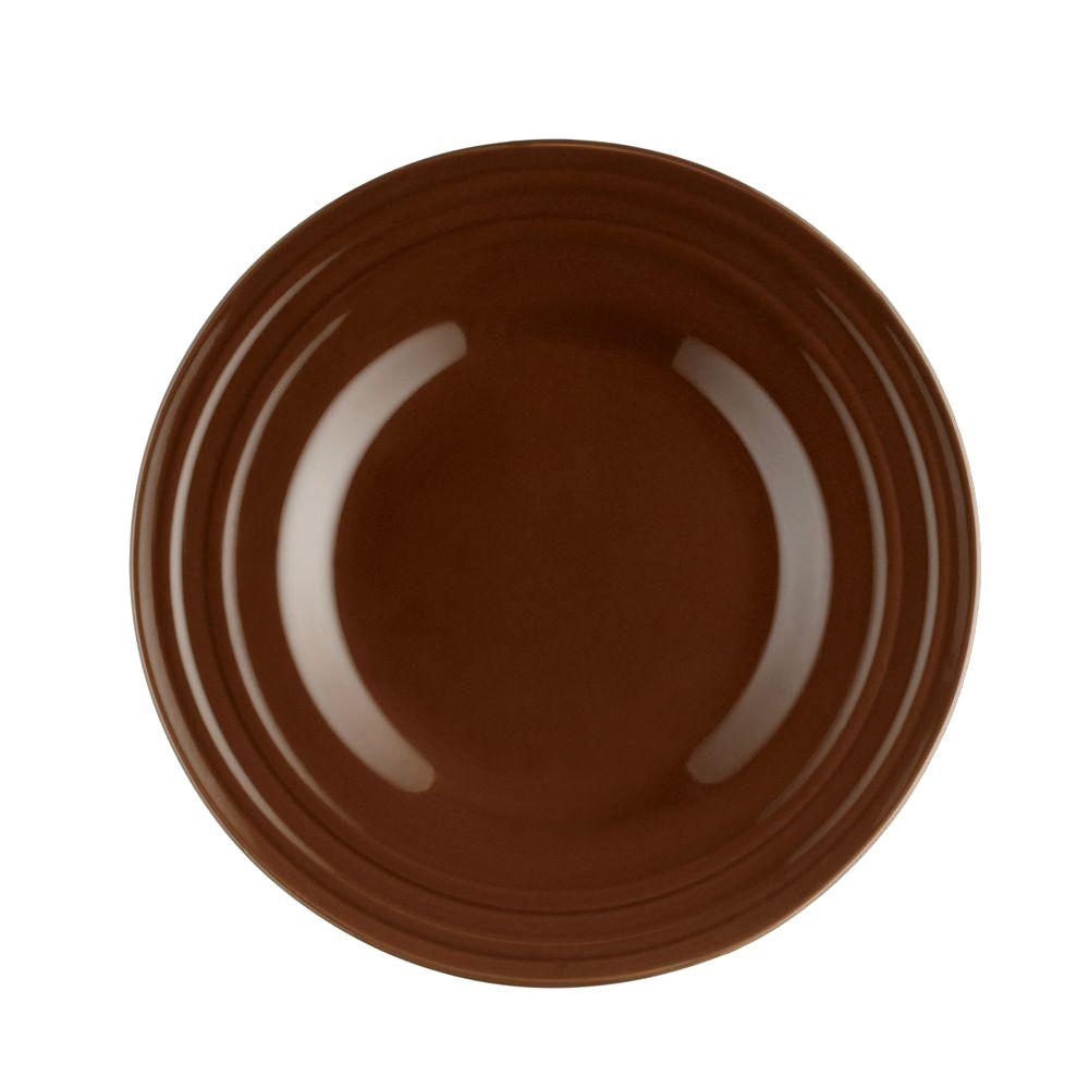 Rachael Ray Double Ridge 4-Piece Salad Plate Set in Brown-58245 ... Rachael Ray Double Ridge 4-Piece Salad Plate Set in Brown-58245 ...