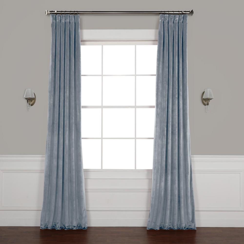Exclusive Fabrics Furnishings Denmark Blue Heritage Plush Velvet