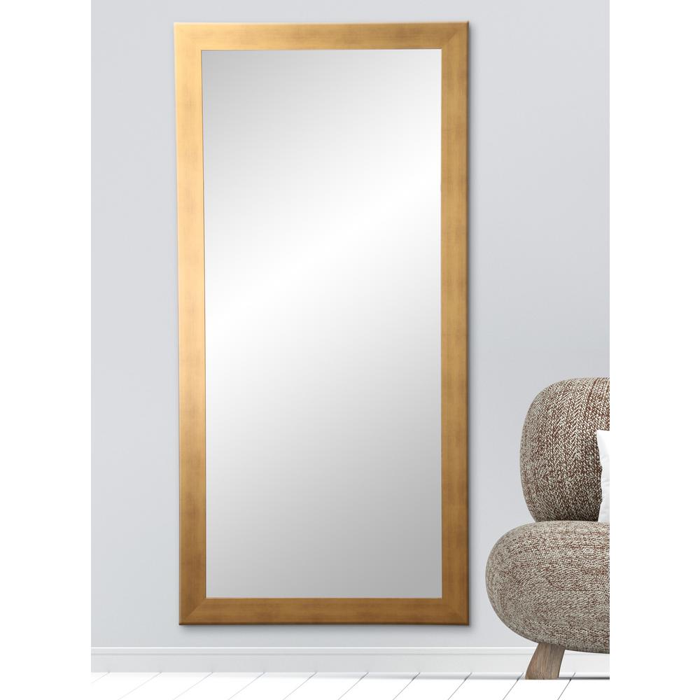 BrandtWorks 32 in. x 65.5 in. Tarnished Gold Floor MirrorAV68TALL