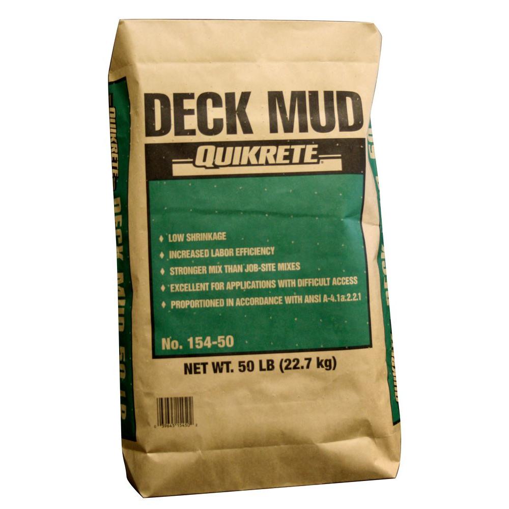 Quikrete 50 Lb Deck Mud Mortar Mix 154855 The Home Depot
