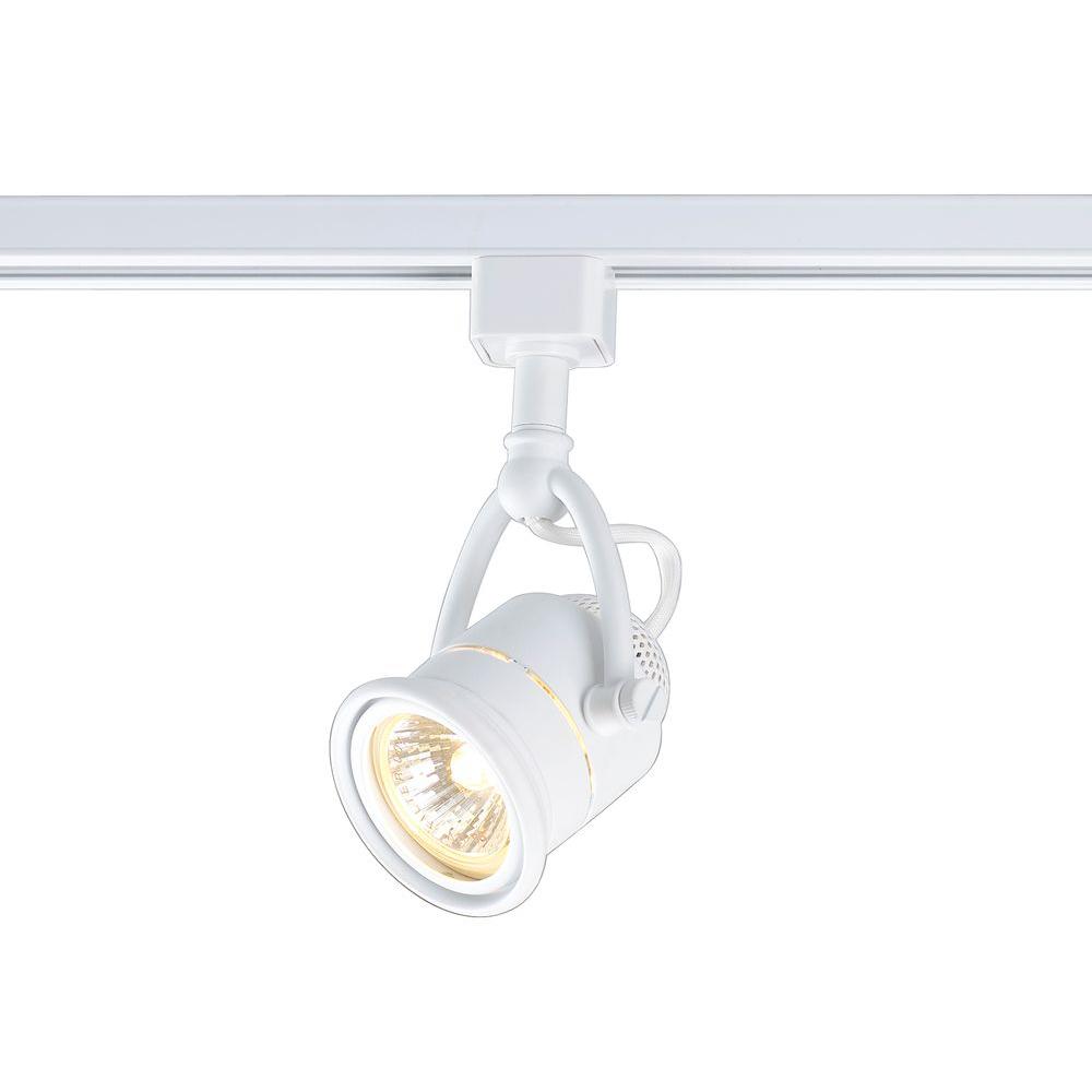 Commercial Electric 1Light Retro Linear Track Lighting HeadEC8714WH