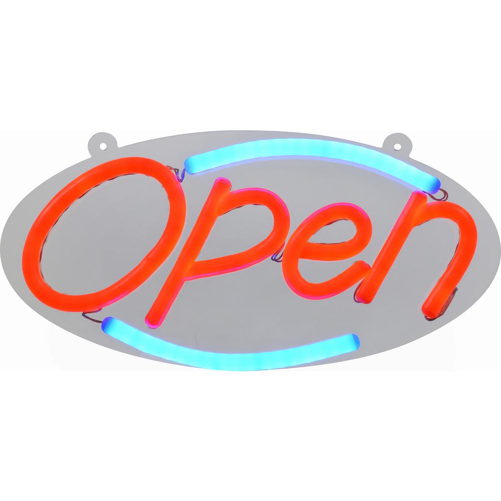 16 in. Compact LED Open Sign-848898 - The Home Depot