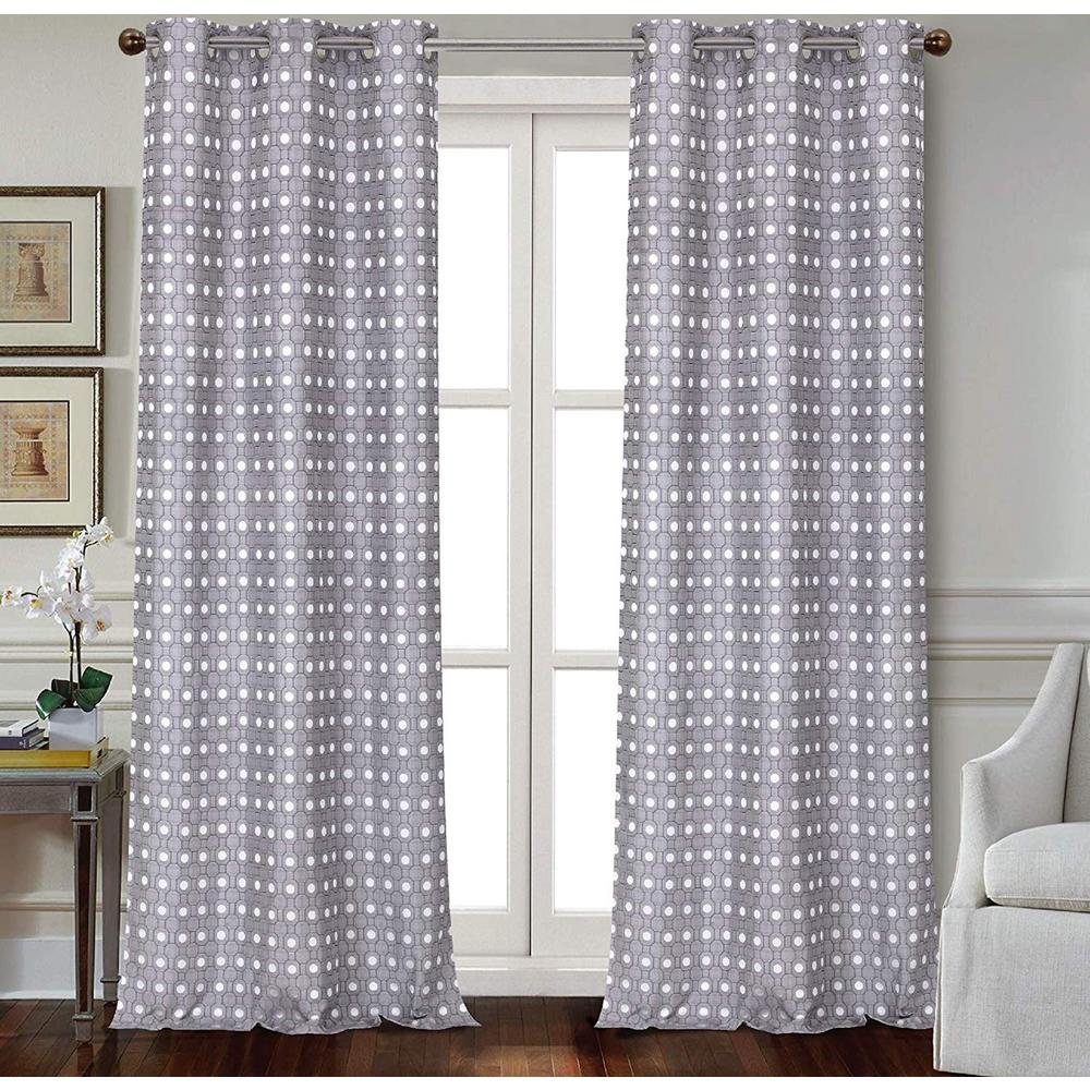 Dainty Home Doreen Octagon Jacquard Pattern With Polka Dots