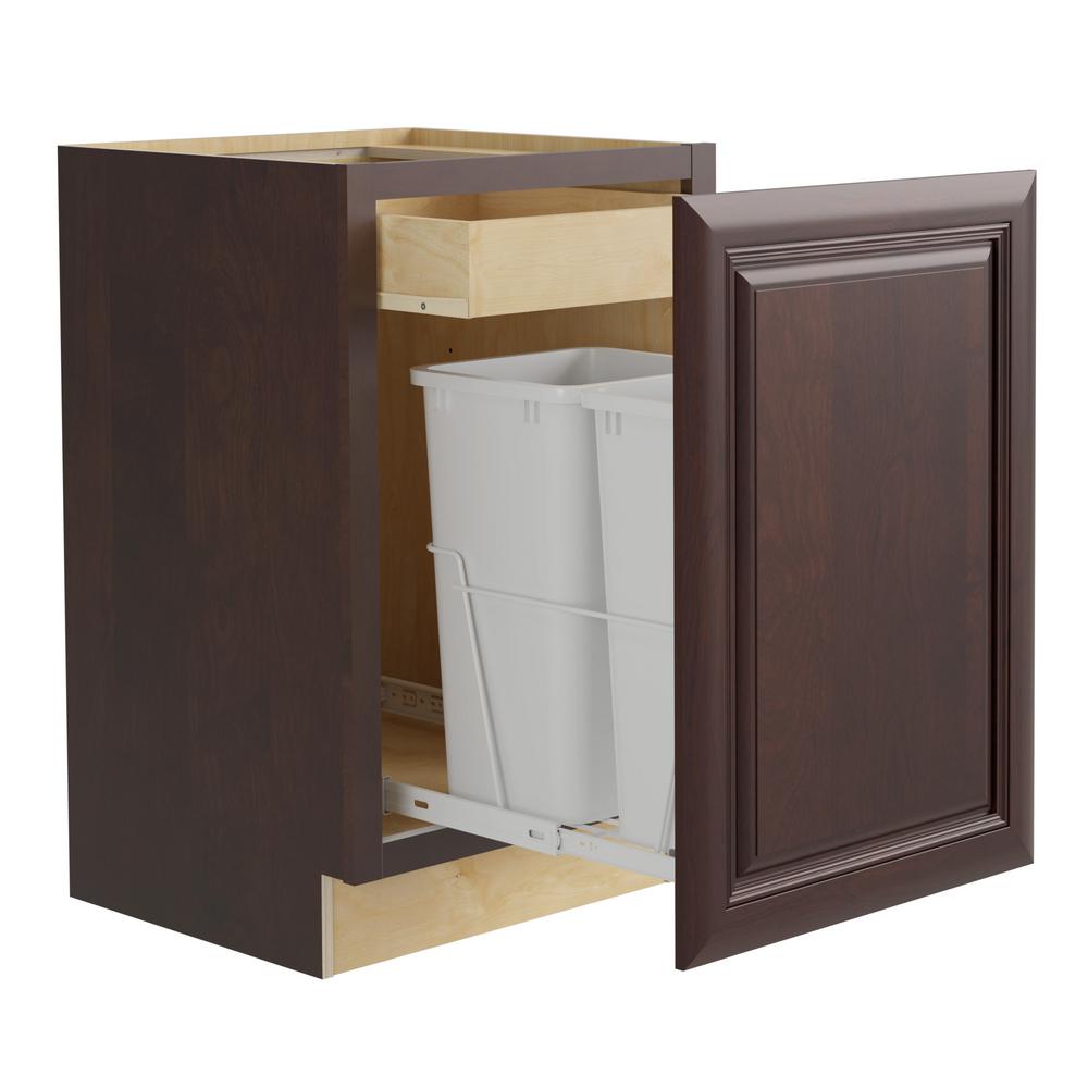 Home Decorators Collection Roxbury Assembled 18x34 5x24 In Plywood Mitered Double Wastebasket Base Kitchen Cabinet Stained Manganite B2wb18 Rmg The Depot - Pvc Kitchen Cabinets Home Depot Home Decorators Collection Roxbury Assembled 18x34 5x24 In Plywood Mitered Double Wastebasket Base Kitchen Cabinet Stained Manganite B2wb18 Rmg The Depot - Pvc Kitchen Cabinets Home Depot