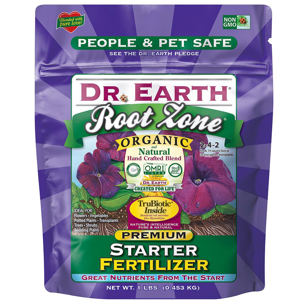 DR. EARTH 1 lb. 13 sq. ft. Root Zone Starter Dry Fertilizer71115 The