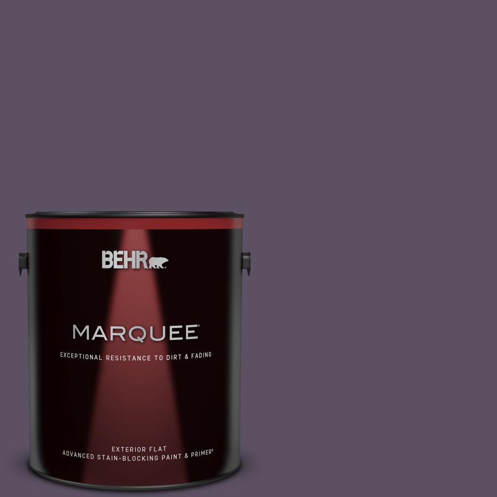 BEHR MARQUEE 1 gal. 660F7 Napa Grape Flat Exterior Paint & Primer