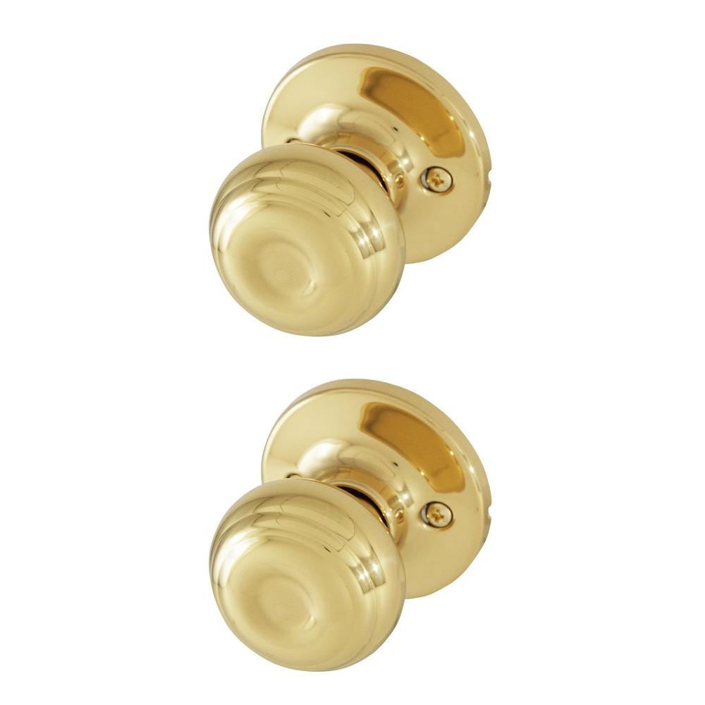 UPC 814113017653 product image for Passage Door Knobs: Honeywell Knobs Classic Polished Brass Passage Knob 8101003 | upcitemdb.com