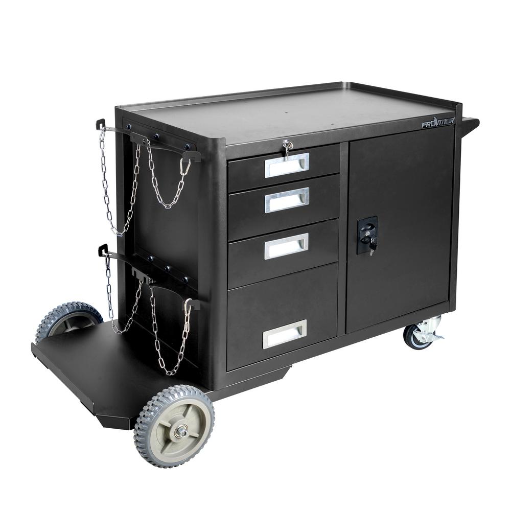 Frontier Large Heavy Duty Welding Cart And 4 Drawer Tool Storage
