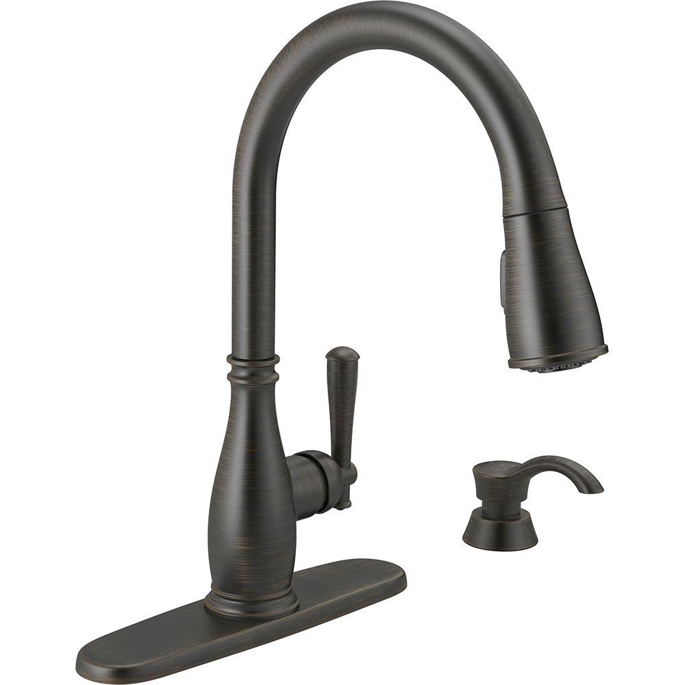 Delta Charmaine Single Handle Pull Down Sprayer Kitchen Faucet