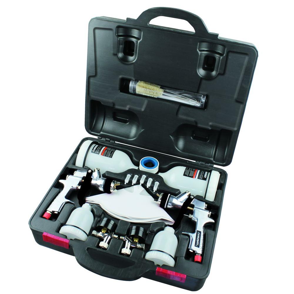 spray gun kit with compressor