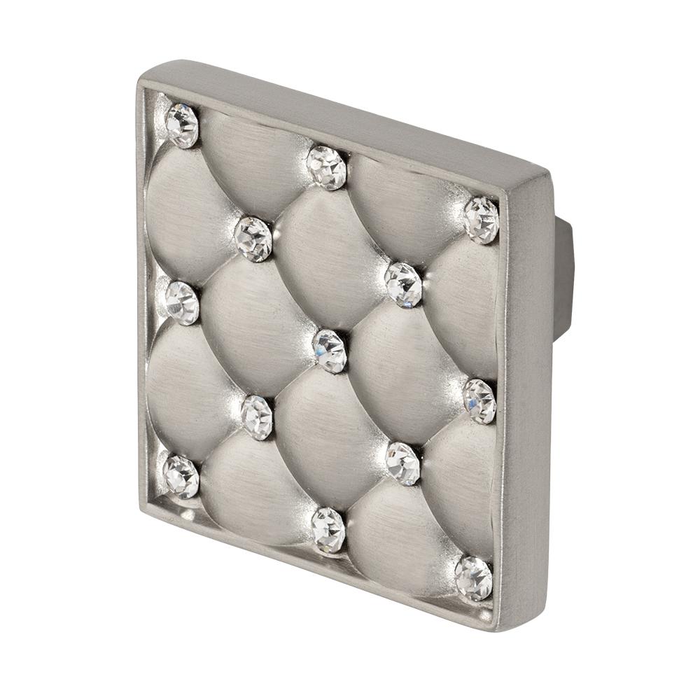 Wisdom Stone Coco 1 5 32 In Satin Nickel With Clear Crystal