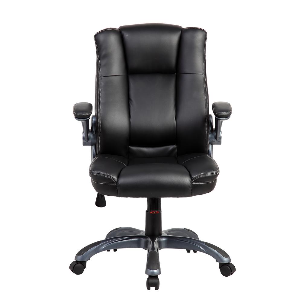Techni Mobili Black Medium Back Executive Office Chair With