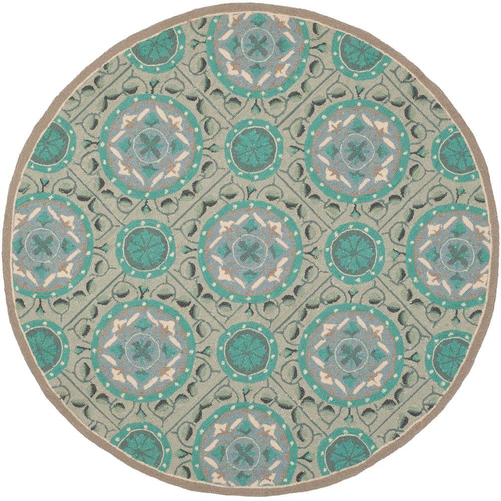 Safavieh Four Seasons Mint Aqua 6 Ft X Round Indoor Outdoor Safavieh Four Seasons Mint Aqua 6 Ft X Round Indoor
