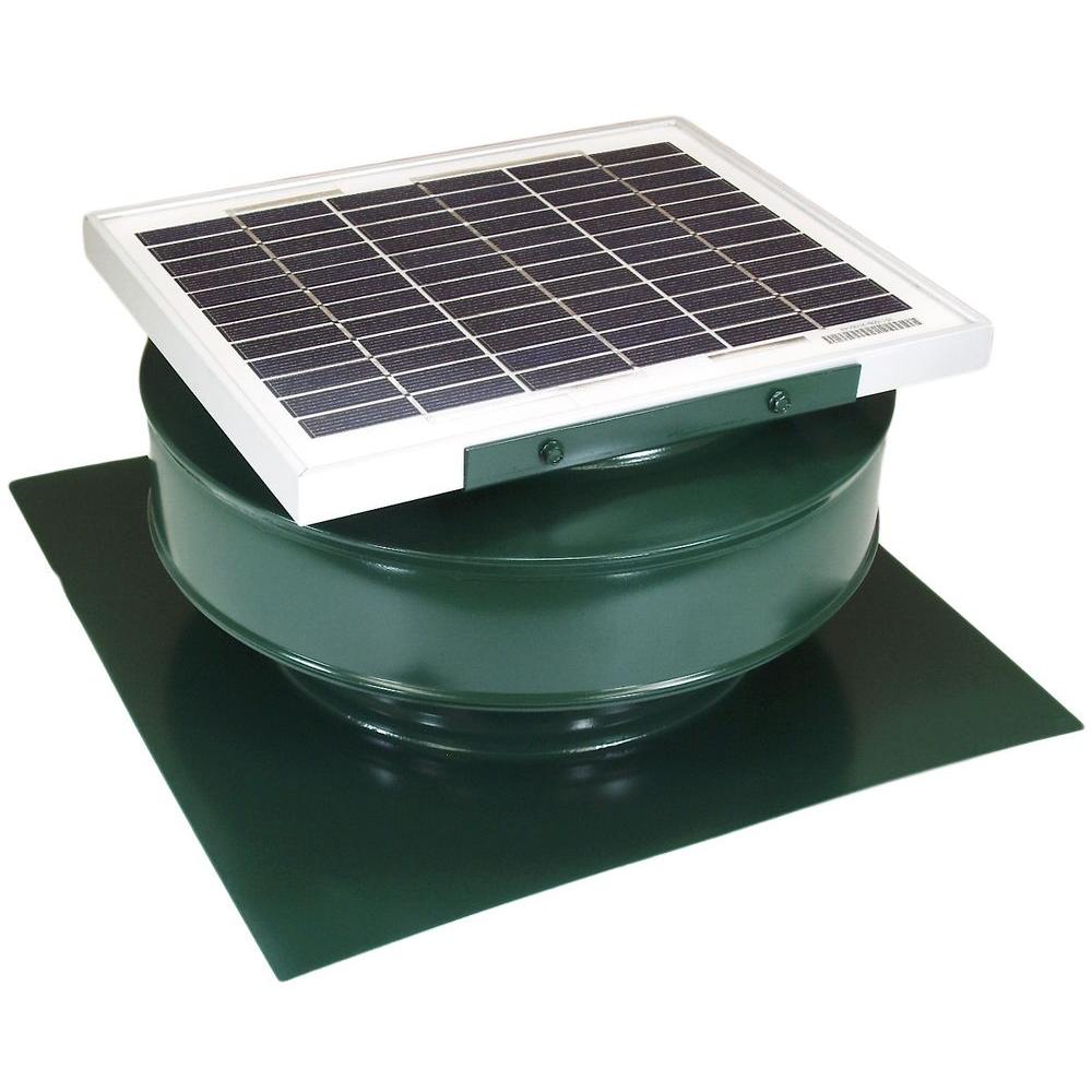 Active Ventilation 365 CFM Green Powder Coated 5Watt Solar Powered