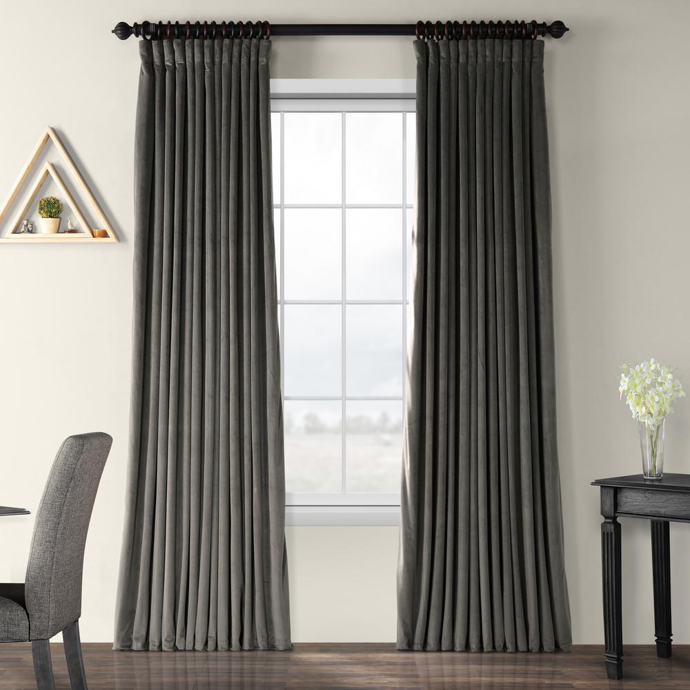 Exclusive Fabrics Furnishings Blackout Signature Gunmetal Grey