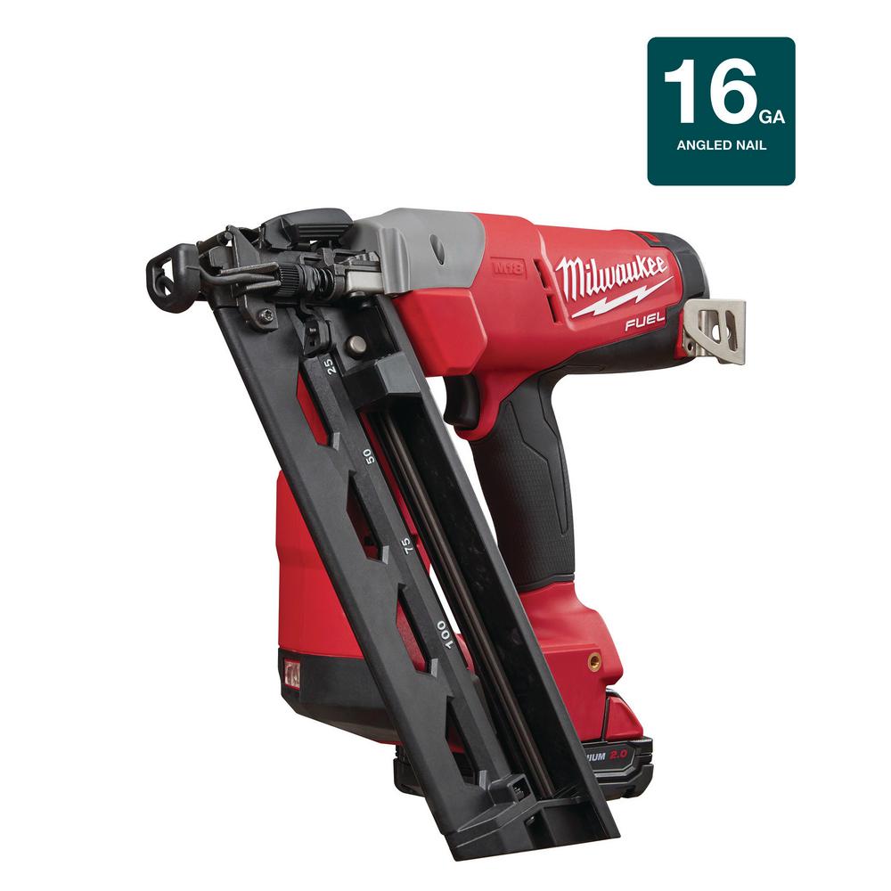 Milwaukee M18 FUEL 18Volt 16Gauge Angled Finish Nailer Kit274221CT