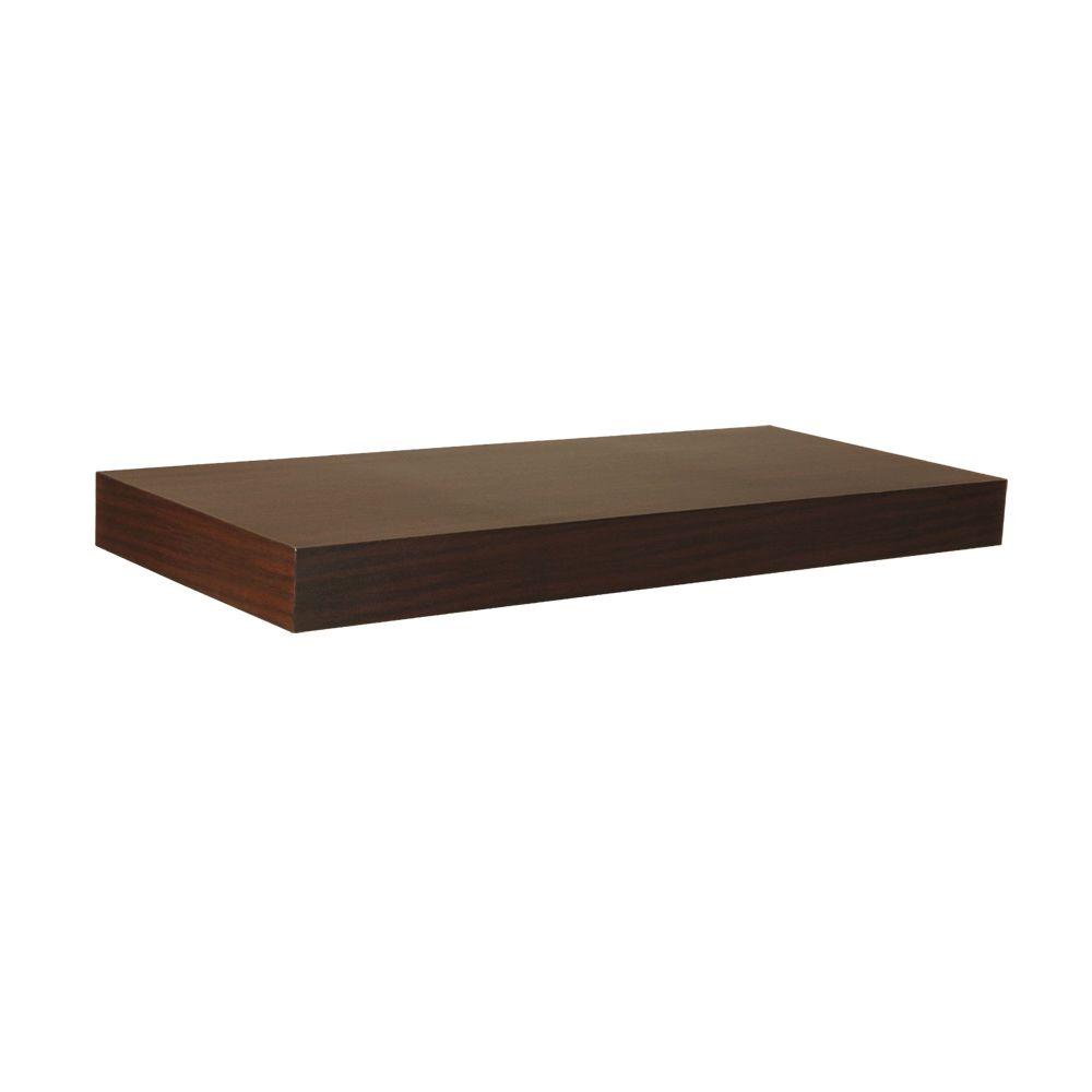 Home Decorators Collection 12 in. x 1-3/4 in. H Espresso Floating