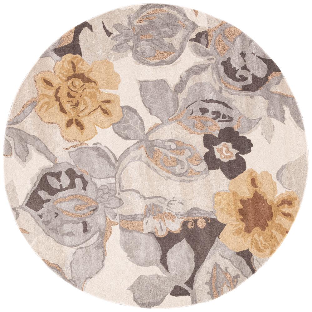 Jaipur Rugs Taos Taupe 8 Ft X Fl Round Area Rug