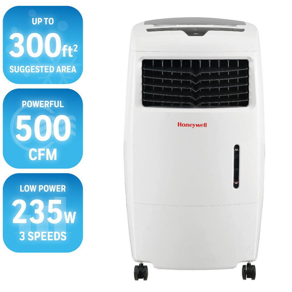 Honeywell 500 CFM 4Speed Indoor Portable Evaporative Air Cooler (Swamp