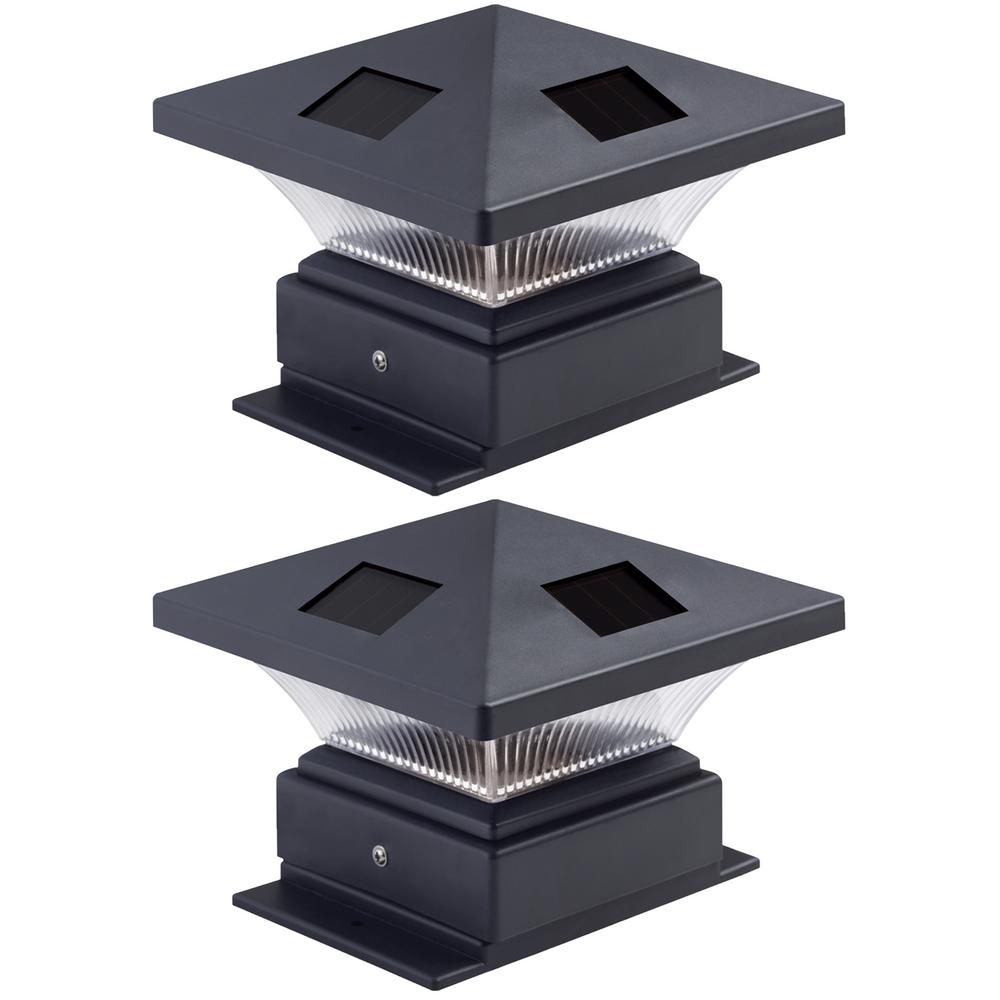 Westinghouse Post And Lamp Sets Solar Lighting Outdoor Pagoda Ii Solar Powered Integrated Led Black Plastic Post