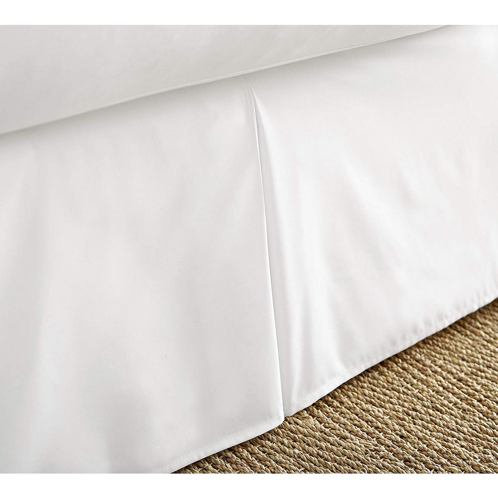 Becky Cameron Pleated Dust Ruffle White Queen Performance Bed Skirt Becky Cameron Pleated Dust Ruffle White Queen Performance Bed Skirt Ieh Bdsk Q Wh The Home Depot