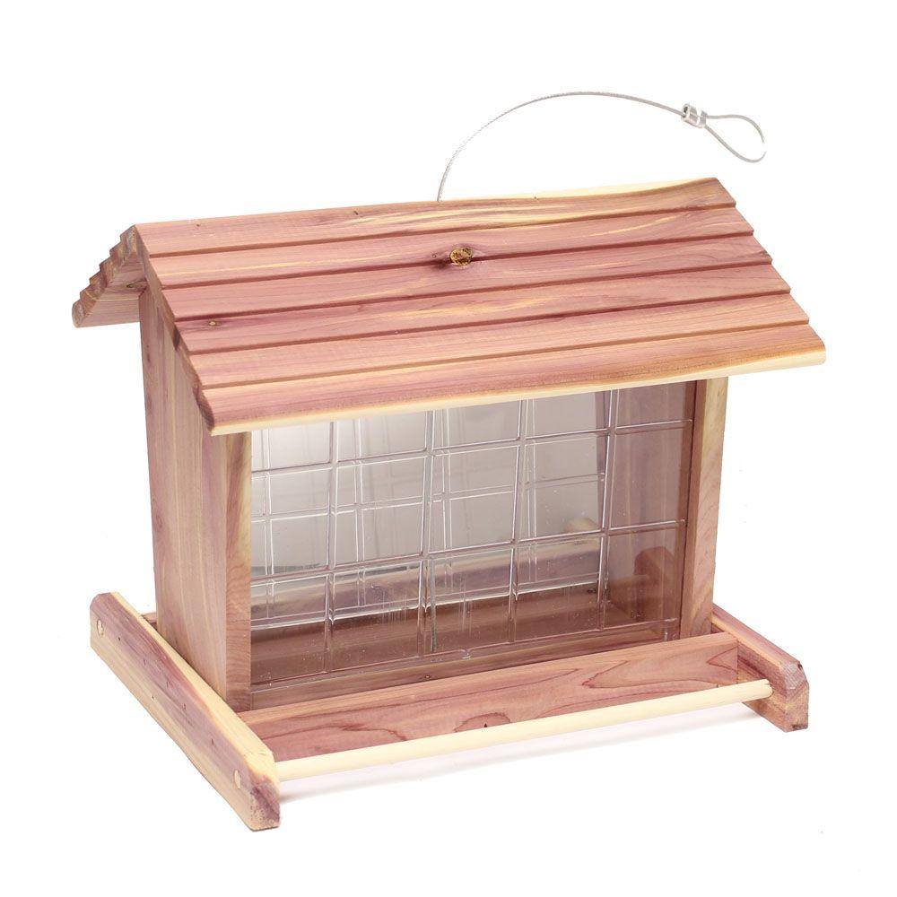 Heath Grand Classic Cedar Wild Bird Feeder 562 The Home Depot