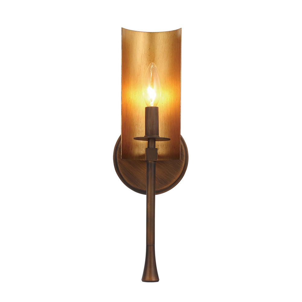 Maxim Lighting Candella 5 In Wide Chestnut Bronze Gold Sconce Maxim Lighting Candella 5 In Wide