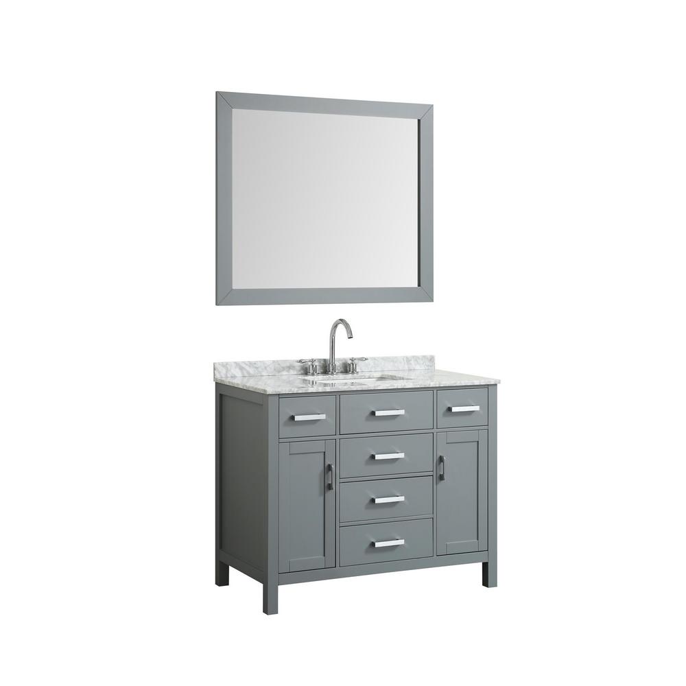 30 Inch Vanities Bathroom Bath The Home Depot Bath Vanity In Gray With Marble Top
