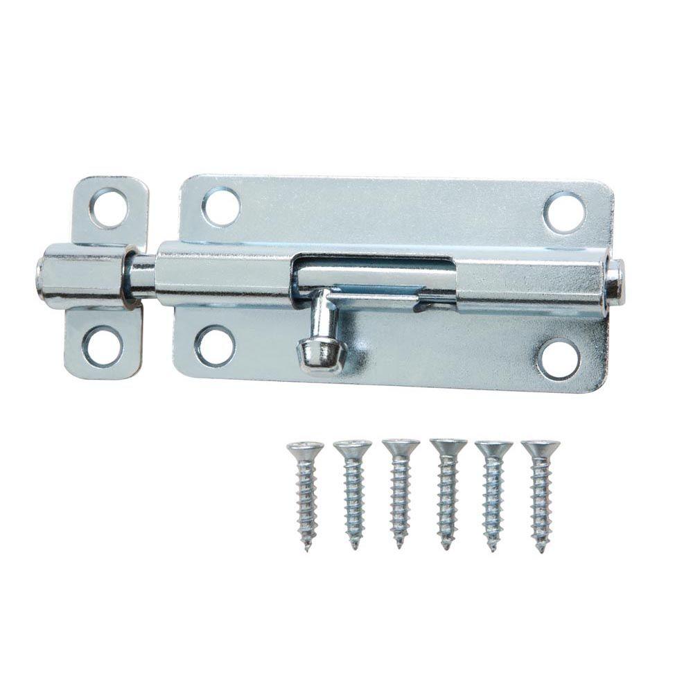 Everbilt 3 In Zinc Plated Barrel Bolt 13596 The Home Depot Zinc Plated Barrel Bolt