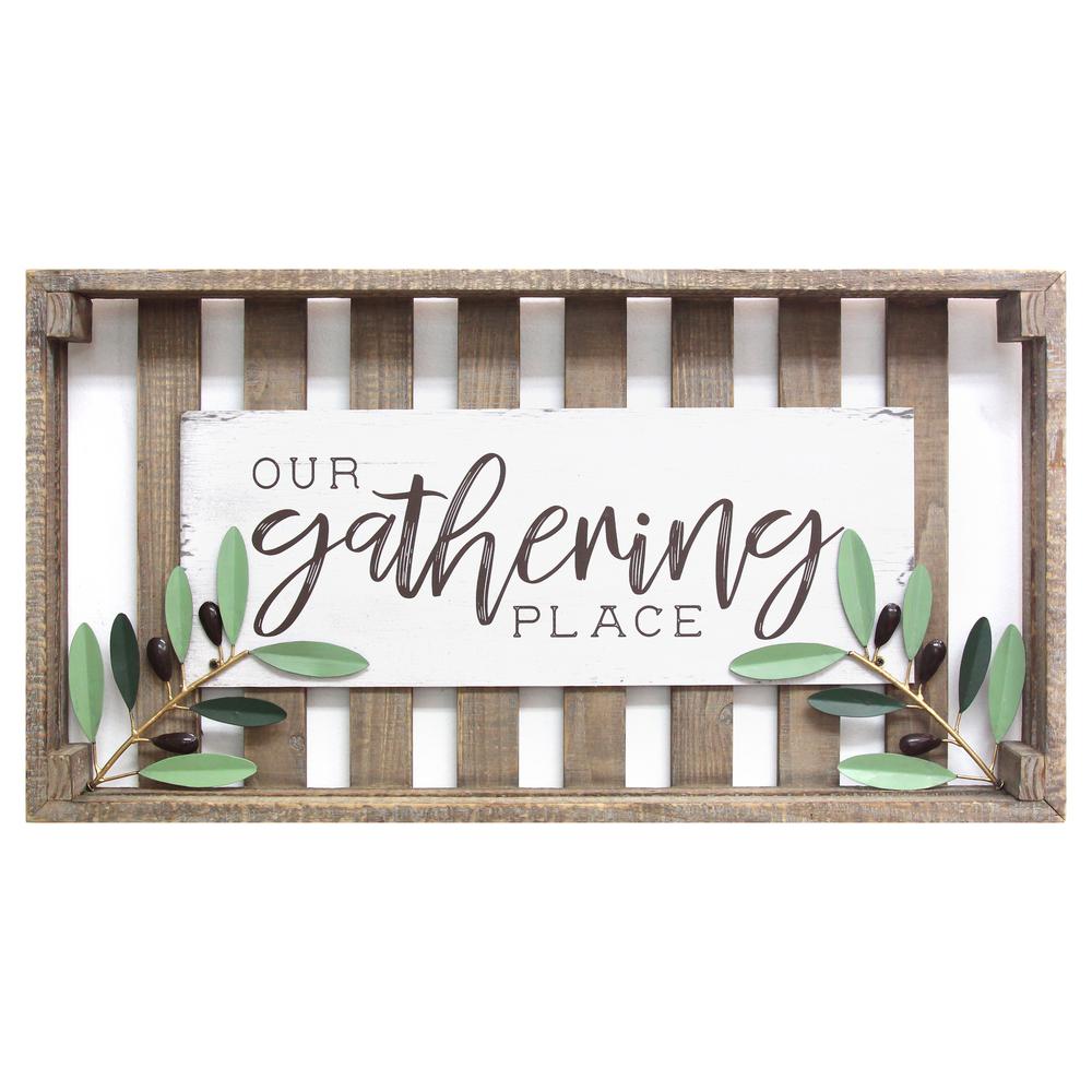 Stratton Home  Decor  Rustic family Wood  Decorative Sign 