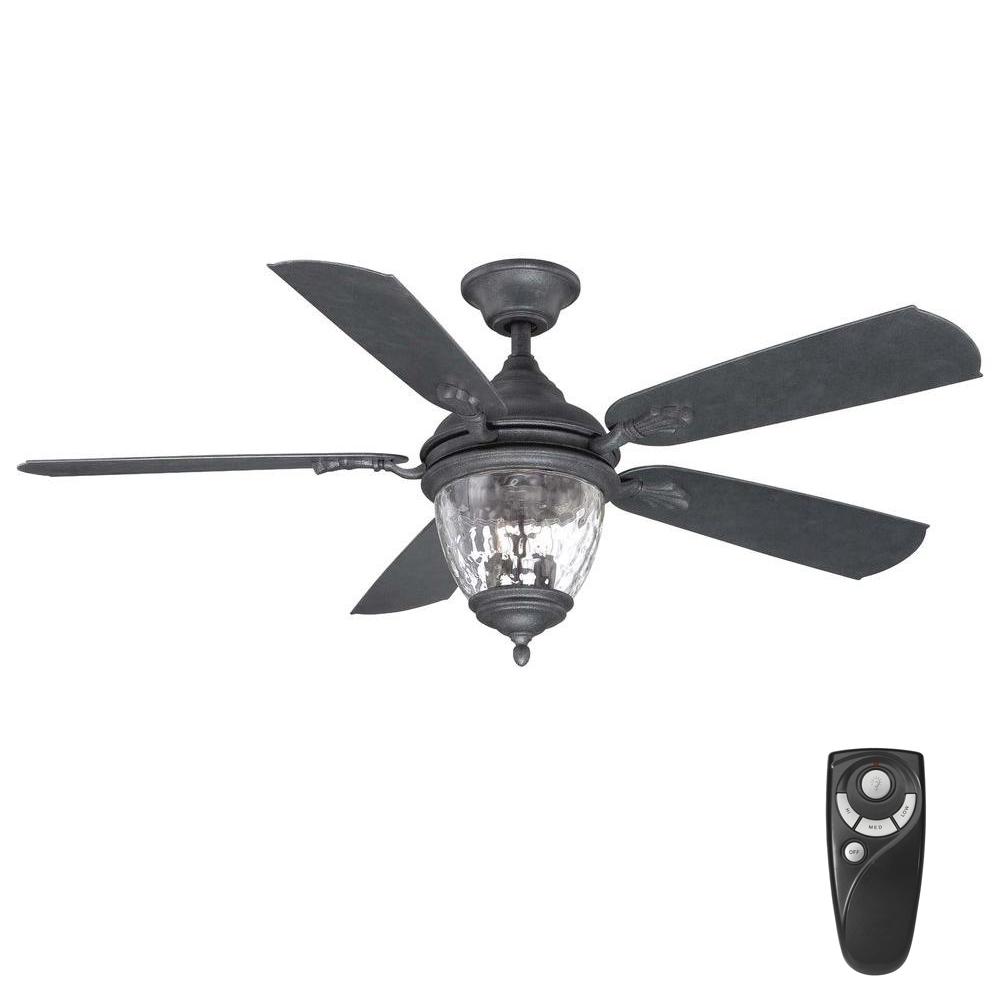 3 Lights Remote Control Included Outdoor Ceiling Fans With Indoor Outdoor Iron Ceiling Fan With Light Kit And Remote Control