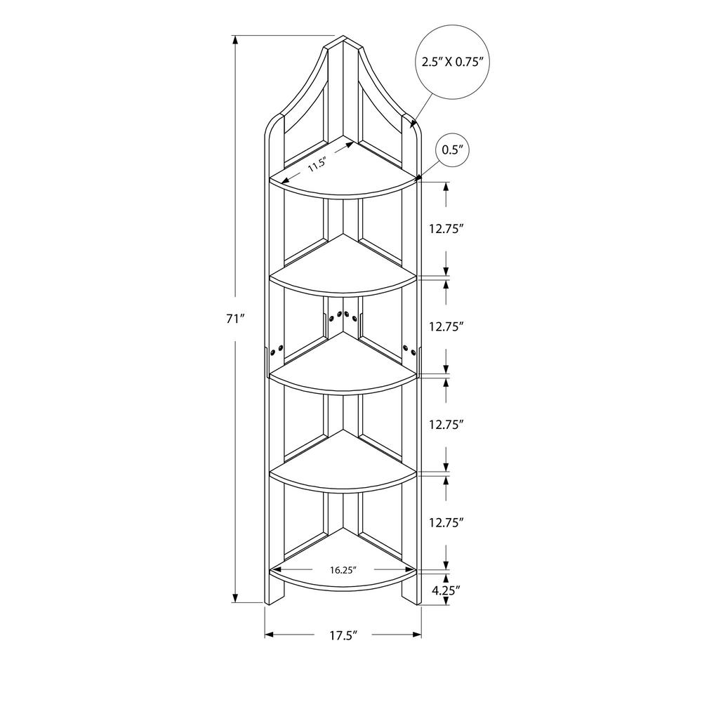 White Corner Etagere Hd2419 The Home Depot