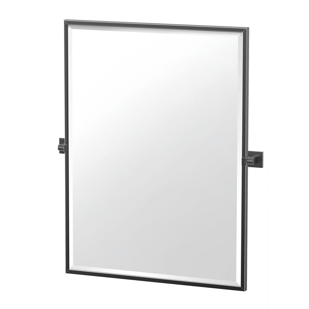 Mcs Meyer 24 In X 30 In Black Framed Wall Mirror 48815 The Home Depot