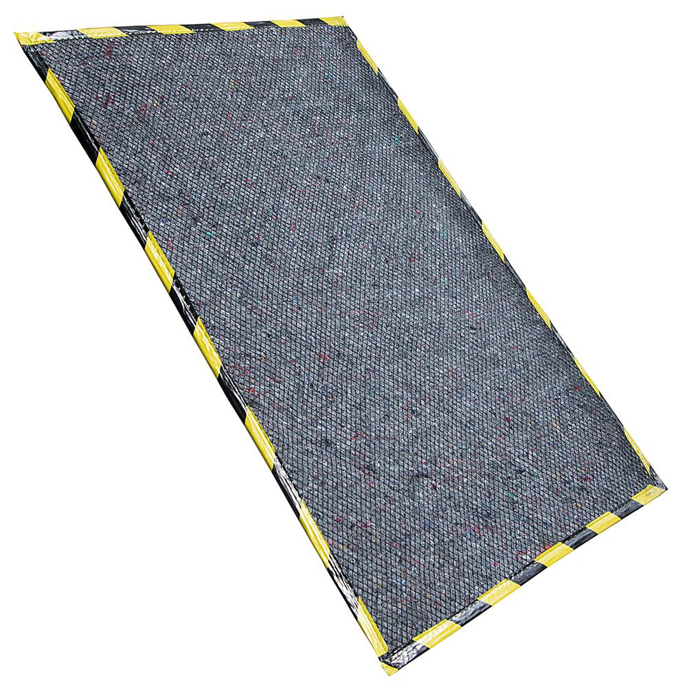 Unbranded Gray 32 in. x 60 in. Lawn Mower Mat with Grid19330 The
