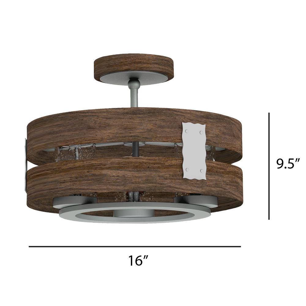 Eurofase 3 Light Expresso Clear Glass Semi Flush Mount And Pendant 32696 Hbud The Home Depot