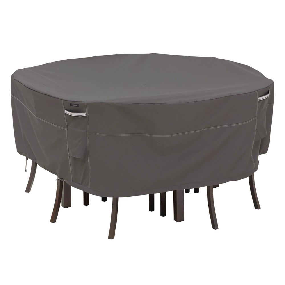 Patio Furniture Covers The Home Depot Ravenna Xl Round Outdoor Table And Chairs Cover