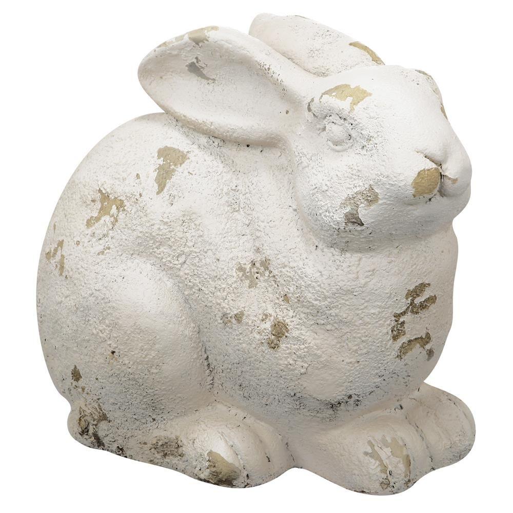 A & B Home 11 in. Magnesia Rabbit StatueFD75438 The Home Depot