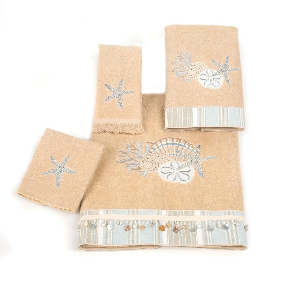 Avanti Linens By The Sea 4Piece Bath Towel Set in Rattan 01097S RTN