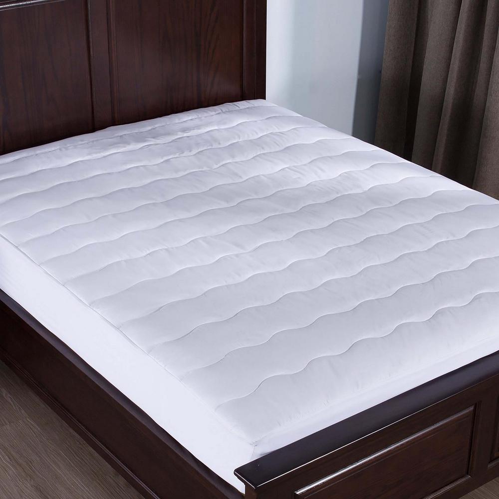 Puredown Down Alternative Mattress Pad King in White