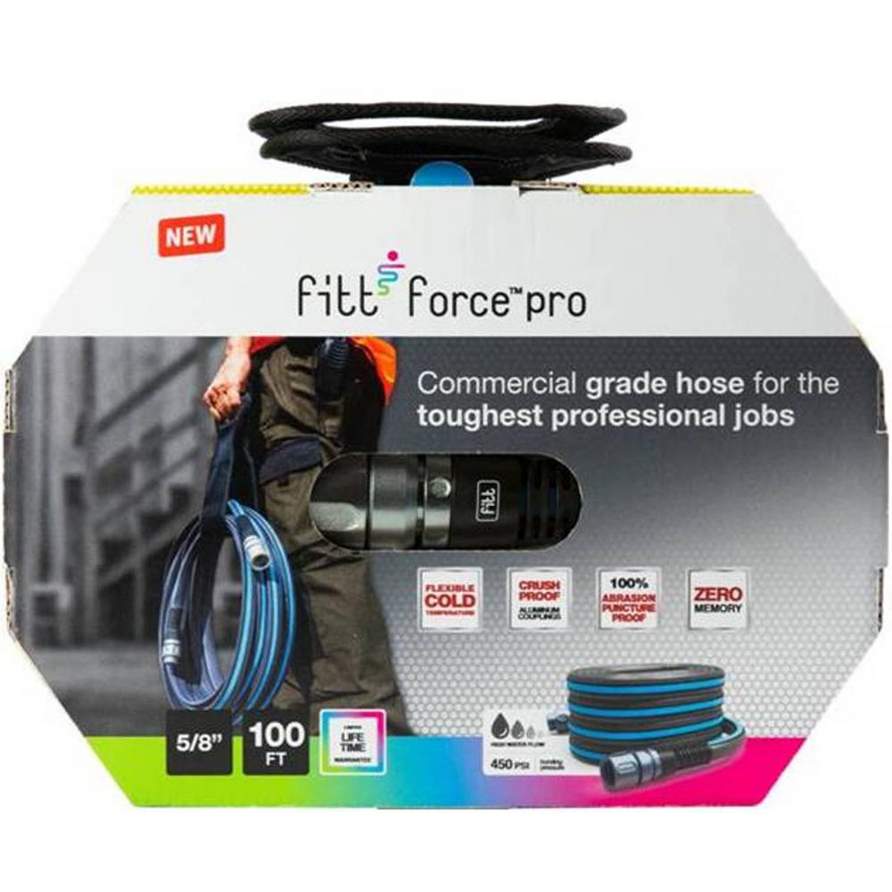 FITT 5/8 in. Dia. x 100 ft. Heavy-Duty Commercial Grade Water Hose