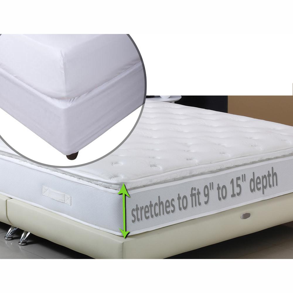 Hygea Natural Hygea Natural Bed Bug, Luxurious Plush Fabric, and Waterproof  Queen Mattress Or Box Spring Cover