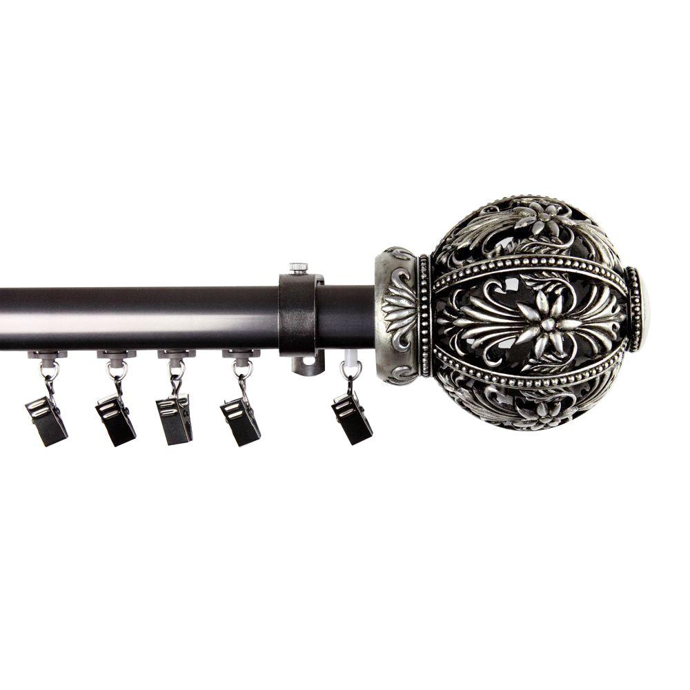 Rod Desyne 110 in. 156 in. Cordless Telescoping Traverse Curtain Rod