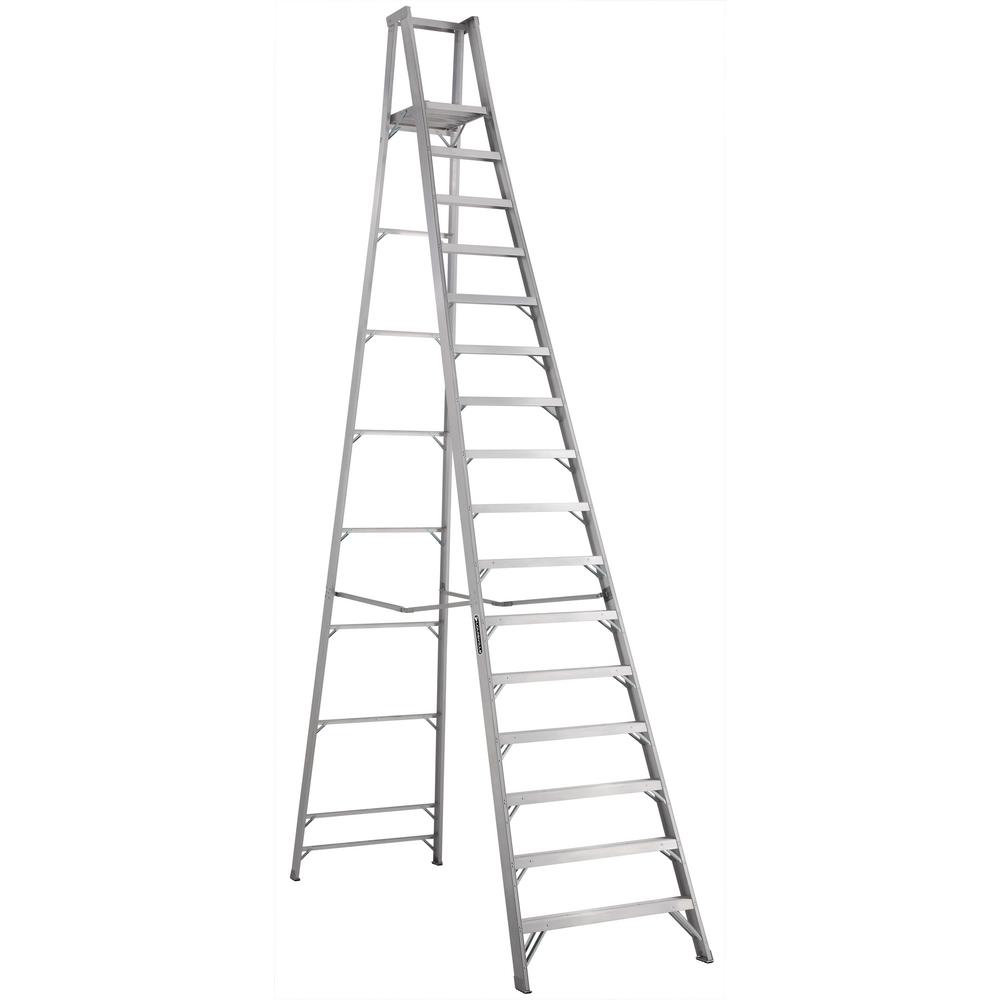 Mobile Folding Ladder With Platform For Industrial Use Nv 554