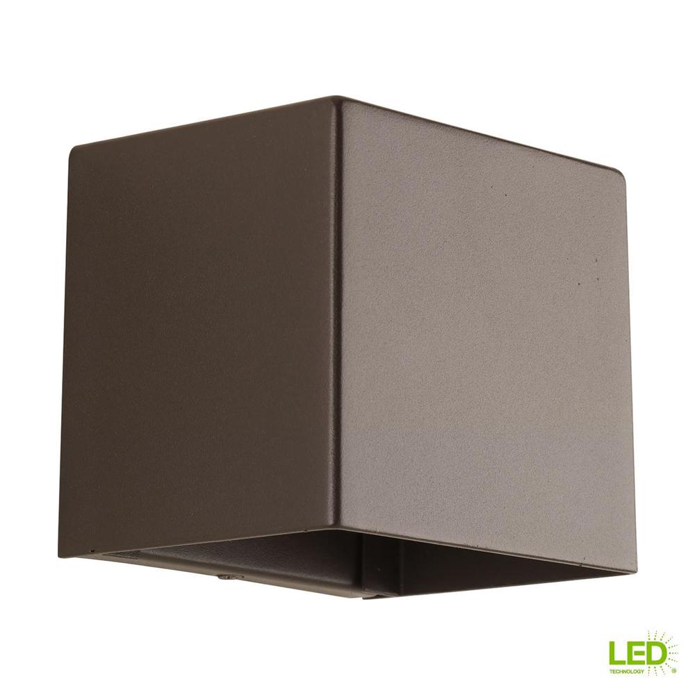 Energy Star Integrated Led Dark Sky Outdoor Lighting Cornice Collection 1 Light Antique Bronze 5 In Outdoor Integrated Led Wall