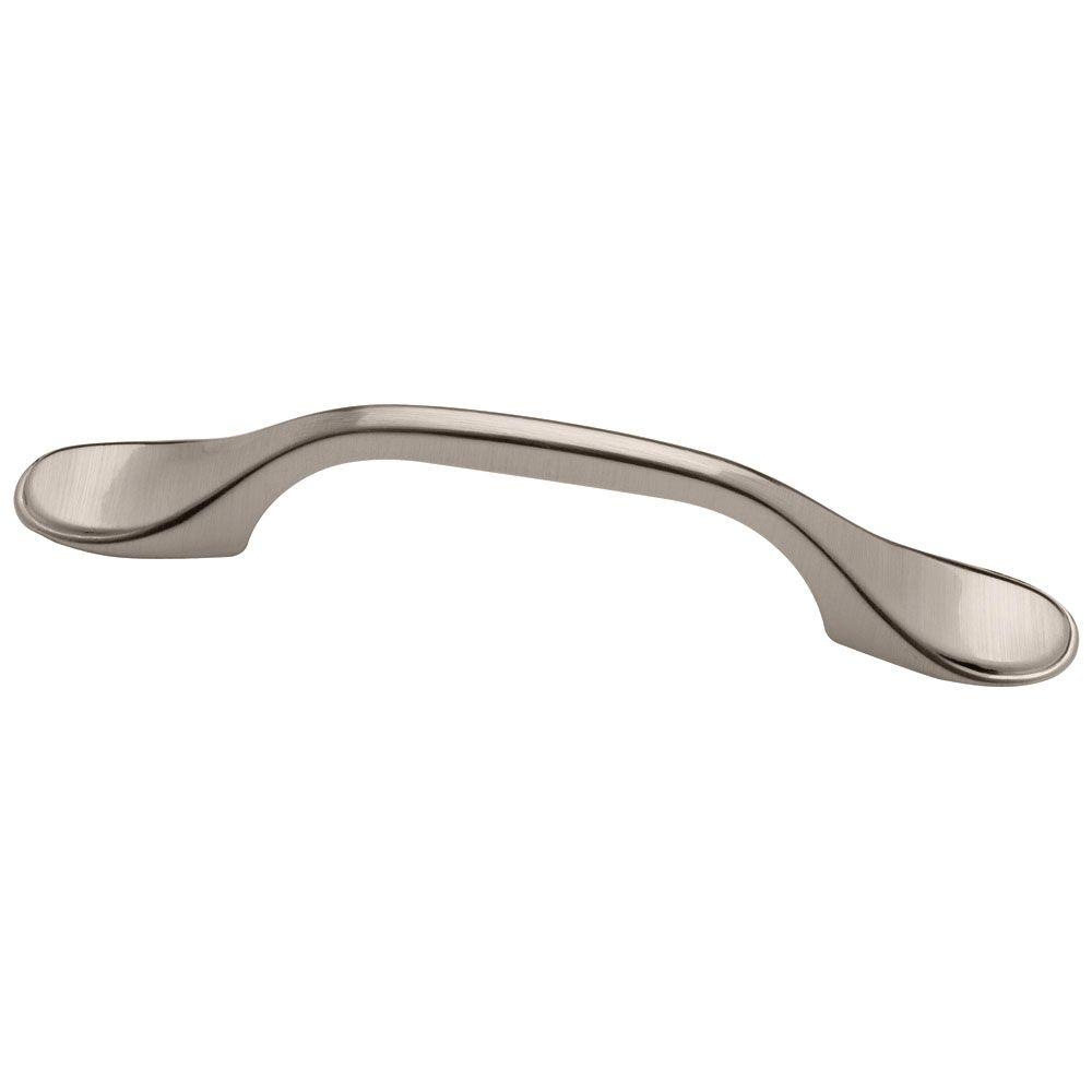 Liberty Decorative 3 In 76mm Center To Center Satin Nickel Spoon Foot Drawer Pull 10 Pack P50122l Stn U1 The Home Depot