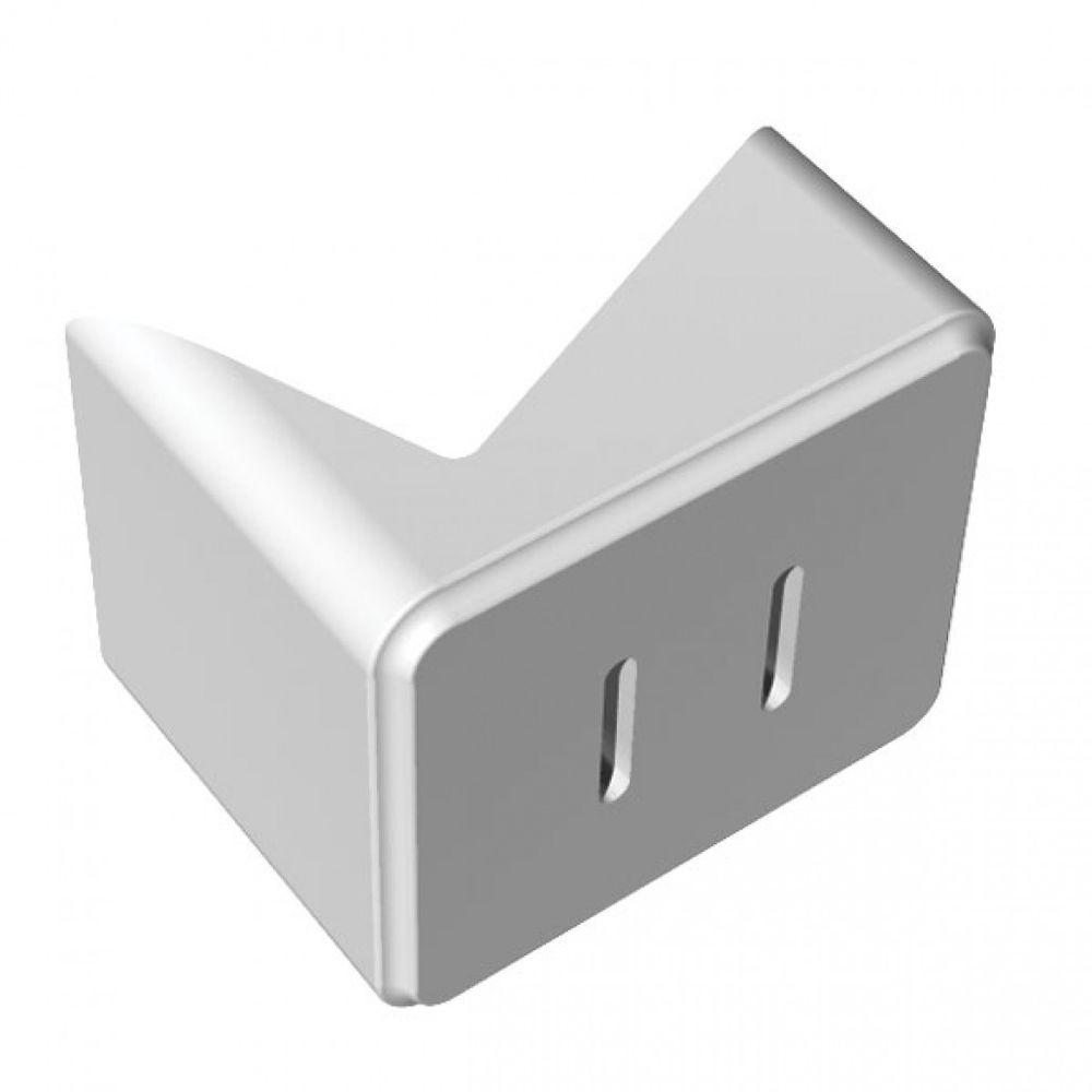 Veranda White Vinyl Traditional Left/Right Angle Bracket Kit (4Pack