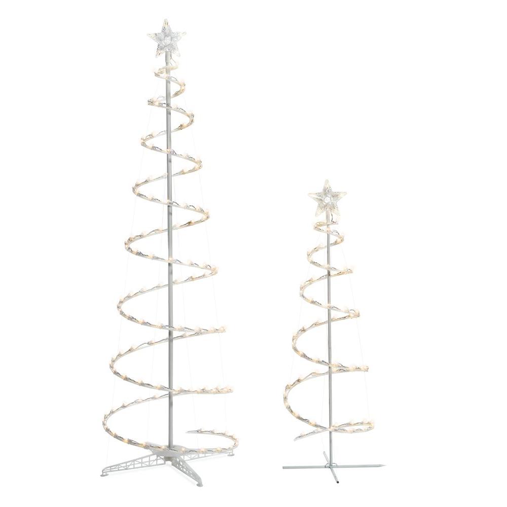 Home Accents Holiday LED Lighted Spiral Tree (2-Pack)-TY-S46-C - The ...