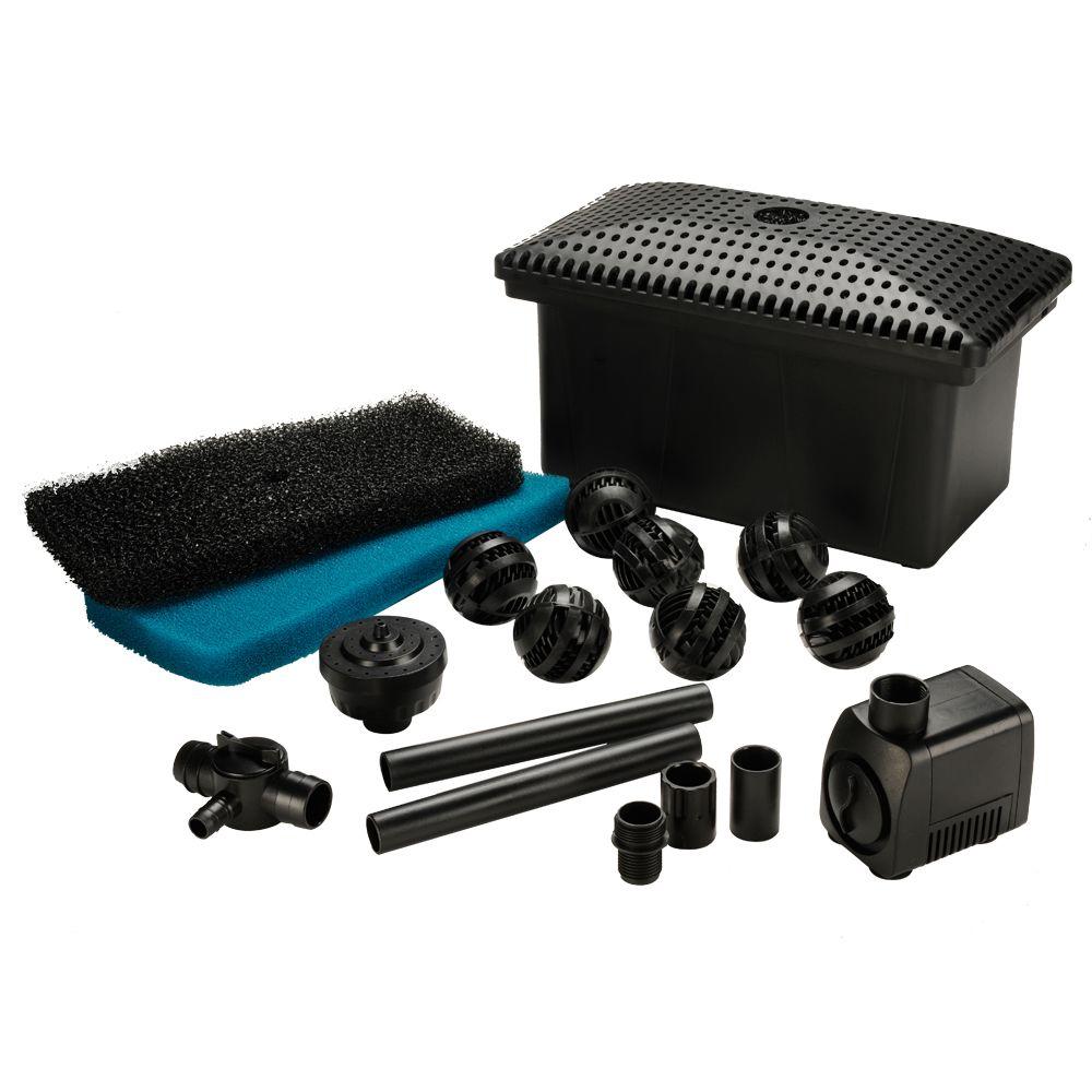 Total Pond Complete Filter Kit with 300-GPH Pond Pump-MF13015 - The ...