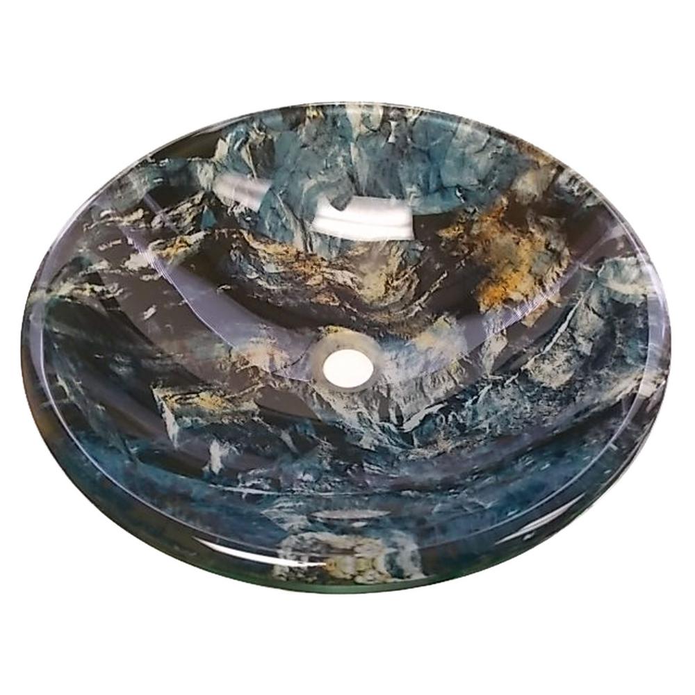 Eden Bath Cliffside Glass Vessel Sink in Multi ColorsEB_GS30 The